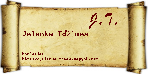 Jelenka Tímea névjegykártya